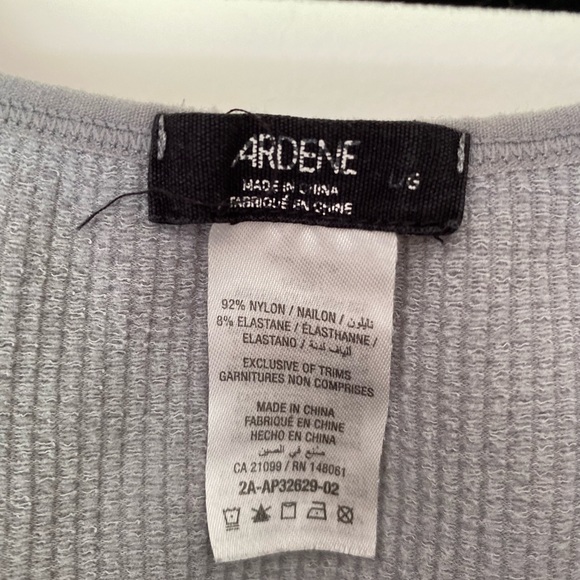 Ardene Grey Ribbed Crop Top - Picture 4 of 5